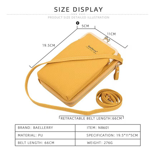 Bandolero Baellery De Cuero Bolso Casual Con Correa De Damas - Imagen 3