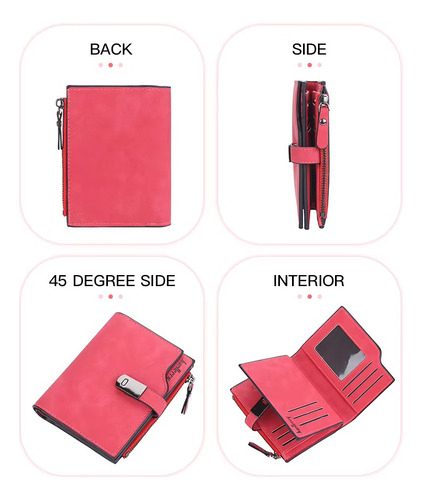 Billetera Baellerry Tarjetero De Hombre Cartera Cremallera - Imagen 3