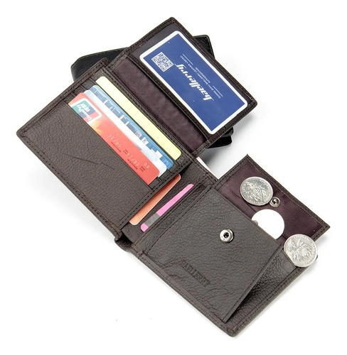 Billetera Baellery Cartera De Gran Capacidad Con Monedero - Imagen 3
