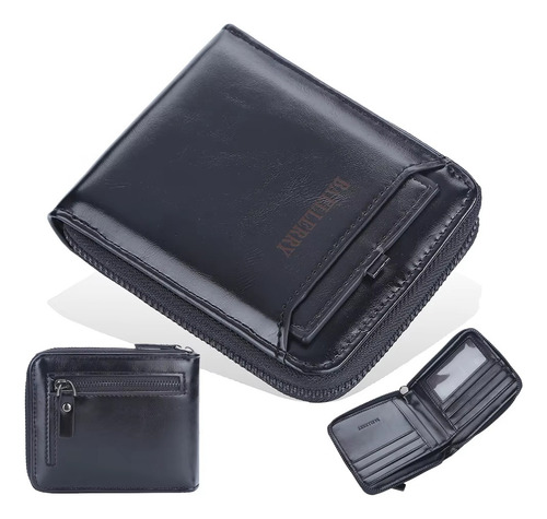 Billetera Baellery D3124 Cartera Con Cremallera De Caballero - Imagen 6