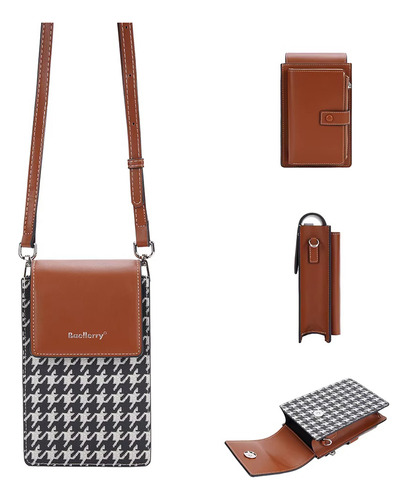 Bolso Bandolero Para Damas Cartera De Cuero Baellerry N8701 - Imagen 3