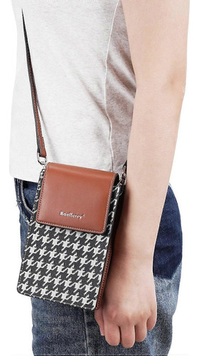 Bolso Bandolero Para Damas Cartera De Cuero Baellerry N8701 - Imagen 4