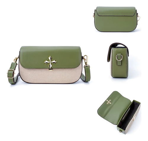 Bolso Cruzado Bandolero Cuero Baellerry N8633 Cartera Damas - Imagen 2