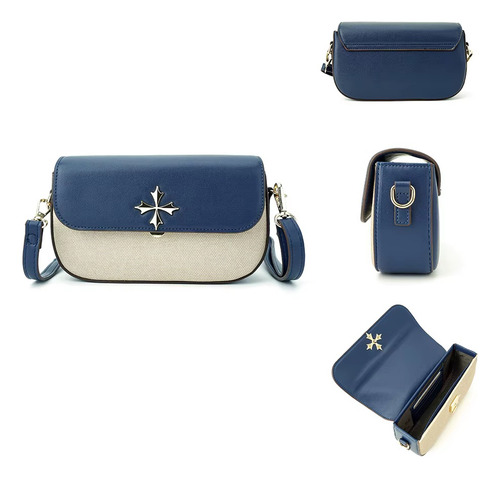 Bolso Cruzado Bandolero Cuero Baellerry N8633 Cartera Damas - Imagen 12