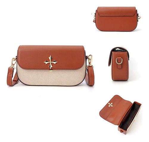 Bolso Cruzado Bandolero Cuero Baellerry N8633 Cartera Damas - Imagen 8