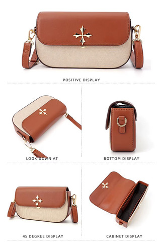 Bolso Cruzado Bandolero Cuero Baellerry N8633 Cartera Damas - Imagen 9