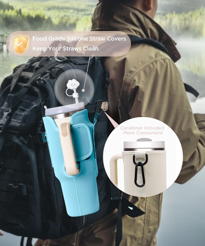 Bolso Estuche De Neopreno Para Vasos Térmico Tipo Stanley - Imagen 2