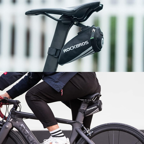 Bolso Trasero Asiento Sillin De Bicicleta Ruta Mtb Rockbros - Imagen 2