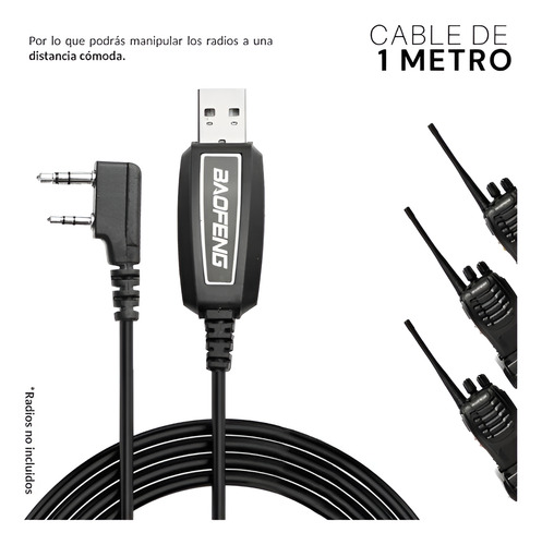 Cable Programación Para Radio Baofeng 888s, 5r, Uv 82 - Imagen 5