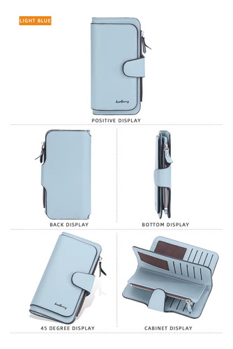 Cartera Baellery De Cuero Billetera Grande Para Damas - Imagen 2