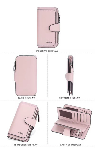 Cartera Baellery De Cuero Billetera Grande Para Damas - Imagen 13