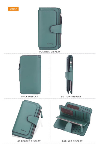 Cartera Baellery De Cuero Billetera Grande Para Damas - Imagen 16