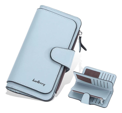 Cartera Baellery De Cuero Billetera Grande Para Damas
