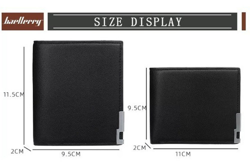 Cartera Billetera Tarjetero De Cuero Para Hombre Baellerry - Imagen 5