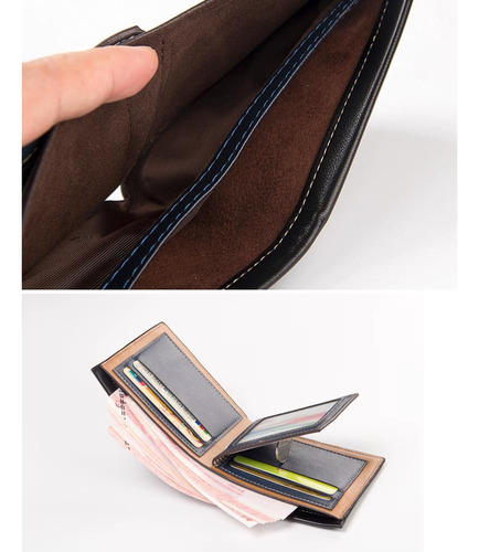 Cartera Cuero Billetera Elegante De Hombre Baellerry Dr017 - Imagen 11