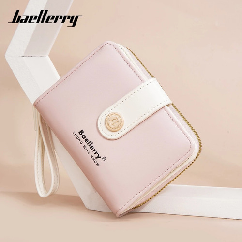 Cartera Femenina Baellerry N1917 Monedero Billetera De Cuero - Imagen 7