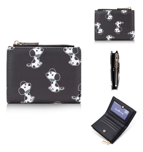 Cartera Tarjetero De Mujer Baellerry Estampado De Perritos - Imagen 12