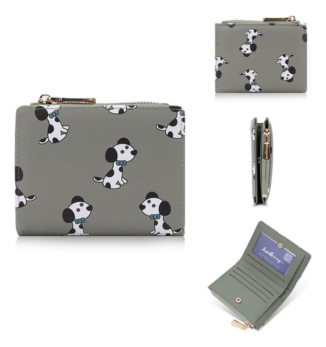 Cartera Tarjetero De Mujer Baellerry Estampado De Perritos - Imagen 16
