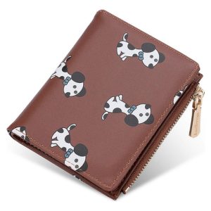 Cartera Tarjetero De Mujer Baellerry Estampado De Perritos