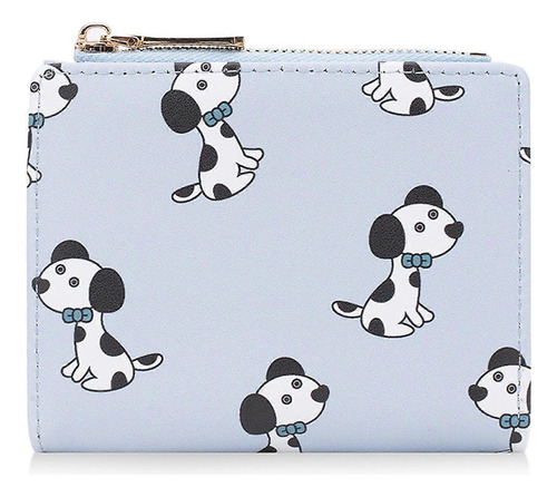 Cartera Tarjetero De Mujer Baellerry Estampado De Perritos - Imagen 7