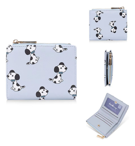 Cartera Tarjetero De Mujer Baellerry Estampado De Perritos - Imagen 8