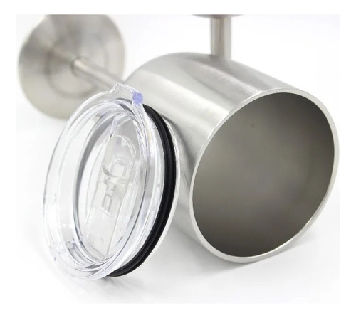 Copa Térmica Greka 10oz De Acero Inoxidable Con Tapa - Imagen 4
