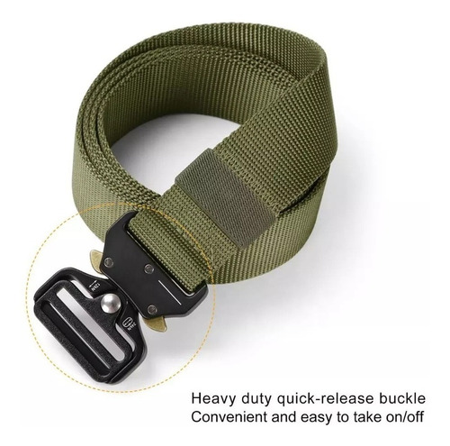 Correa Cinturon Tactico Militar Nailon Liberacion Rapida - Imagen 4