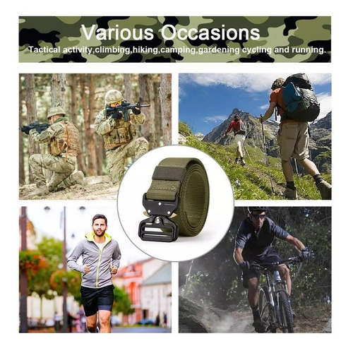 Correa Cinturon Tactico Militar Nailon Liberacion Rapida - Imagen 6