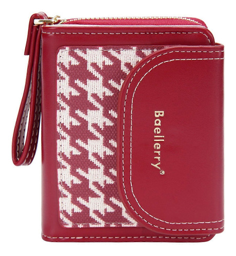 Billetera De Cuero Bolso Mini Baellerry N1896 Cartera Dama