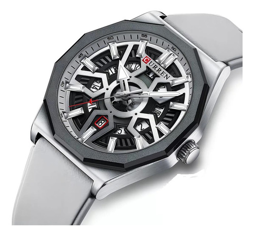 Reloj Curren 8437 Hombre Cronógrafo Fecha Correa De Silicona - Imagen 12