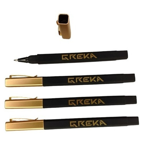Bolígrafo Lapicero Negro Marca Greka Set De 5 Unidades - Imagen 3