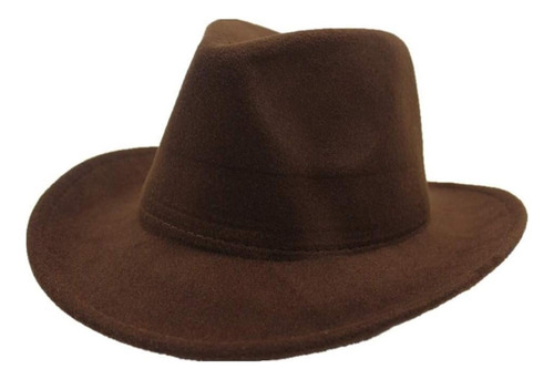 Sombrero Fedora Ala Ancha Unisex Trending Moda Unicolor - Imagen 10
