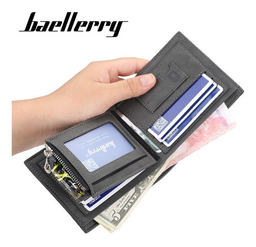 Cartera Billetera Tarjetero Monedero Baellerry Caballero - Imagen 10