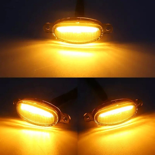 Led Ambar Para Parrilla Universal 4 Piezas De 12v - Imagen 4