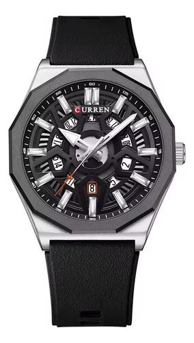 Reloj Curren 8437 Hombre Cronógrafo Fecha Correa De Silicona - Imagen 15