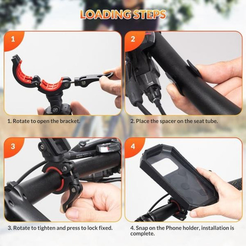 Porta Teléfono Giratorio Rockbros 6,7 Pulgadas Impermeable - Imagen 2