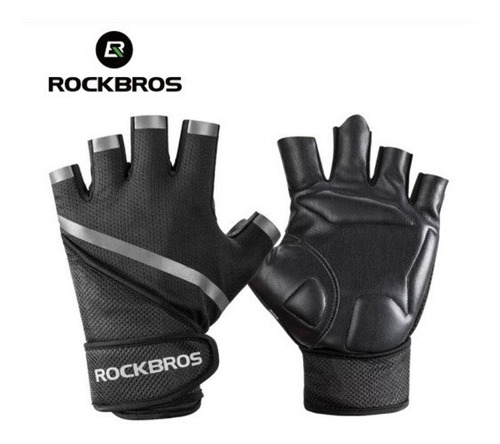 Guantes Medio Dedo Rockbros De Ciclismo Fitness Deportes - Imagen 15