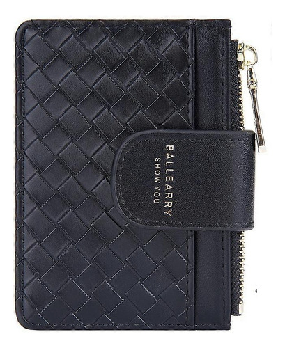 Tarjetero Dama Baellerry Nr099 Billetera De Cuero Tejido - Imagen 17