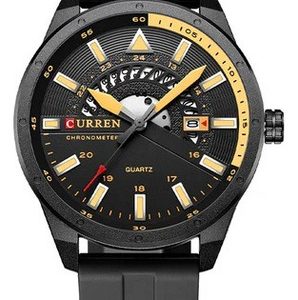 Reloj Casual Curren 8421 Con Cronógrafo Correa De Silicona