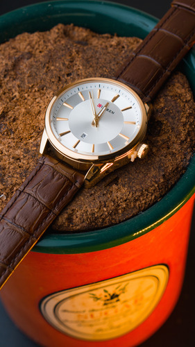 Reloj Pulsera Curren Original Cuarzo Hombre Caballero Cuero - Imagen 4