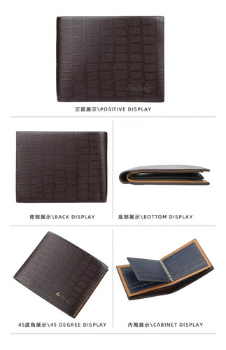 Billetera De Cuero Baellerry Dr024 Cartera Casual Hombre - Imagen 3