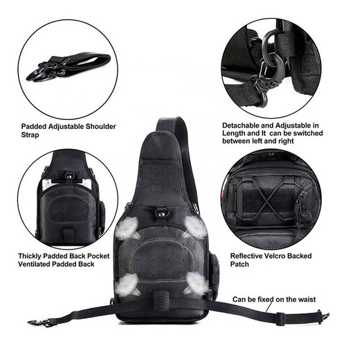 Bolso Morral Bandolero Mochila Motorizado Tactico Crossfit - Imagen 23