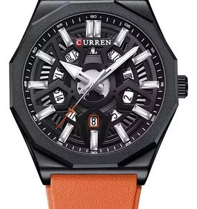 Reloj Curren 8437 Hombre Cronógrafo Fecha Correa De Silicona
