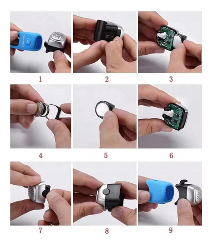 Timbre Eléctrico Rockbros Para Bicicleta 3 Modos De Sonido - Imagen 4