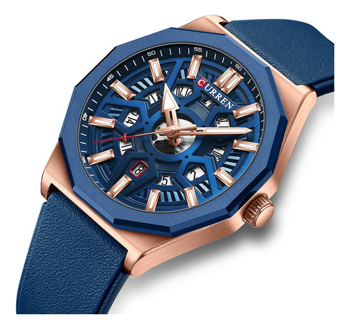 Reloj Curren 8437 Hombre Cronógrafo Fecha Correa De Silicona - Imagen 7