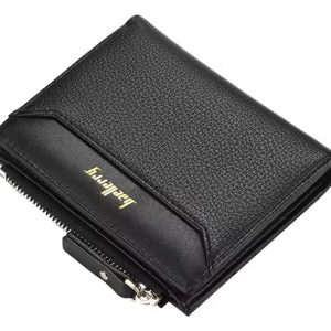 Billetera De Cuero Marca Baellery Con Cremallera Para Hombre