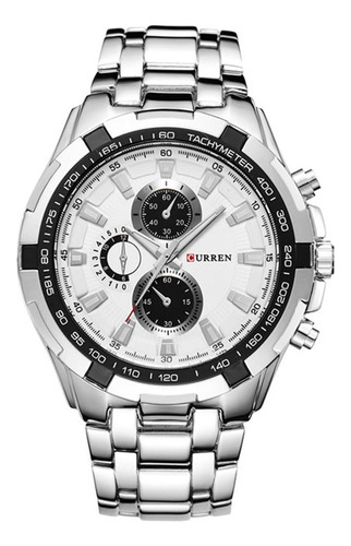 Reloj Hombre Cronógrafo Correa Acero Inoxidable Curren 8023