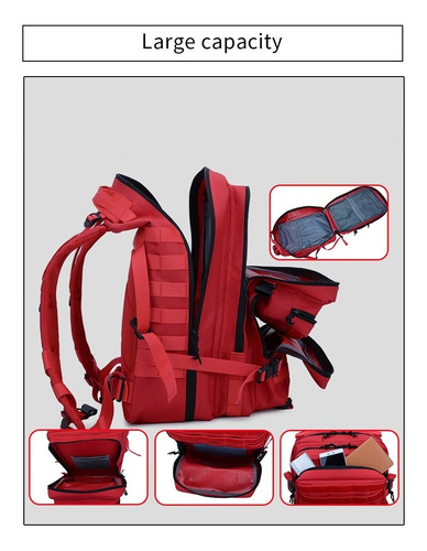 Bolso Morral Tactico Multi Funcional Crossfit Gym Viaje 50l - Imagen 8