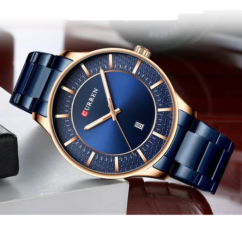 Reloj Caballero Curren 8347 Pulsera Acero Inoxidable Fecha - Imagen 9