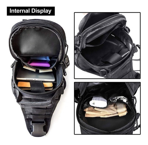 Bolso Morral Bandolero Mochila Motorizado Tactico Crossfit - Imagen 19